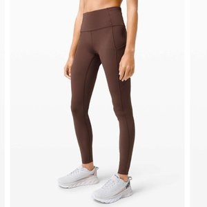 Lululemon Fast and Free Tight 28" *Non-Reflective Brown